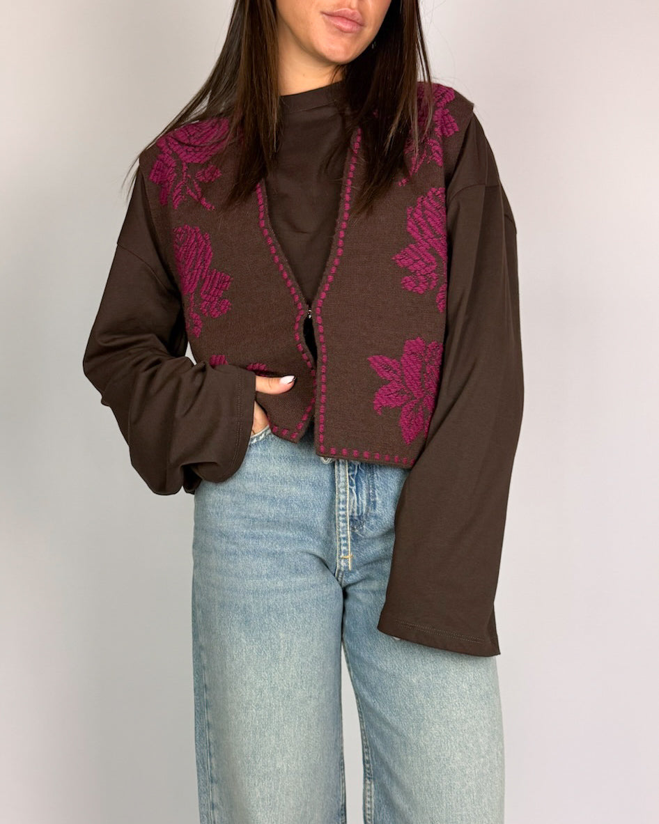 Gilet Ricamo Donna Dixie Art. M566B069A