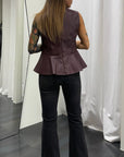 Top Ecopelle Susy Mix Donna Art. M09184