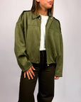 Giubbino Bomber Suede Only Moon-Stina Art. 15381024