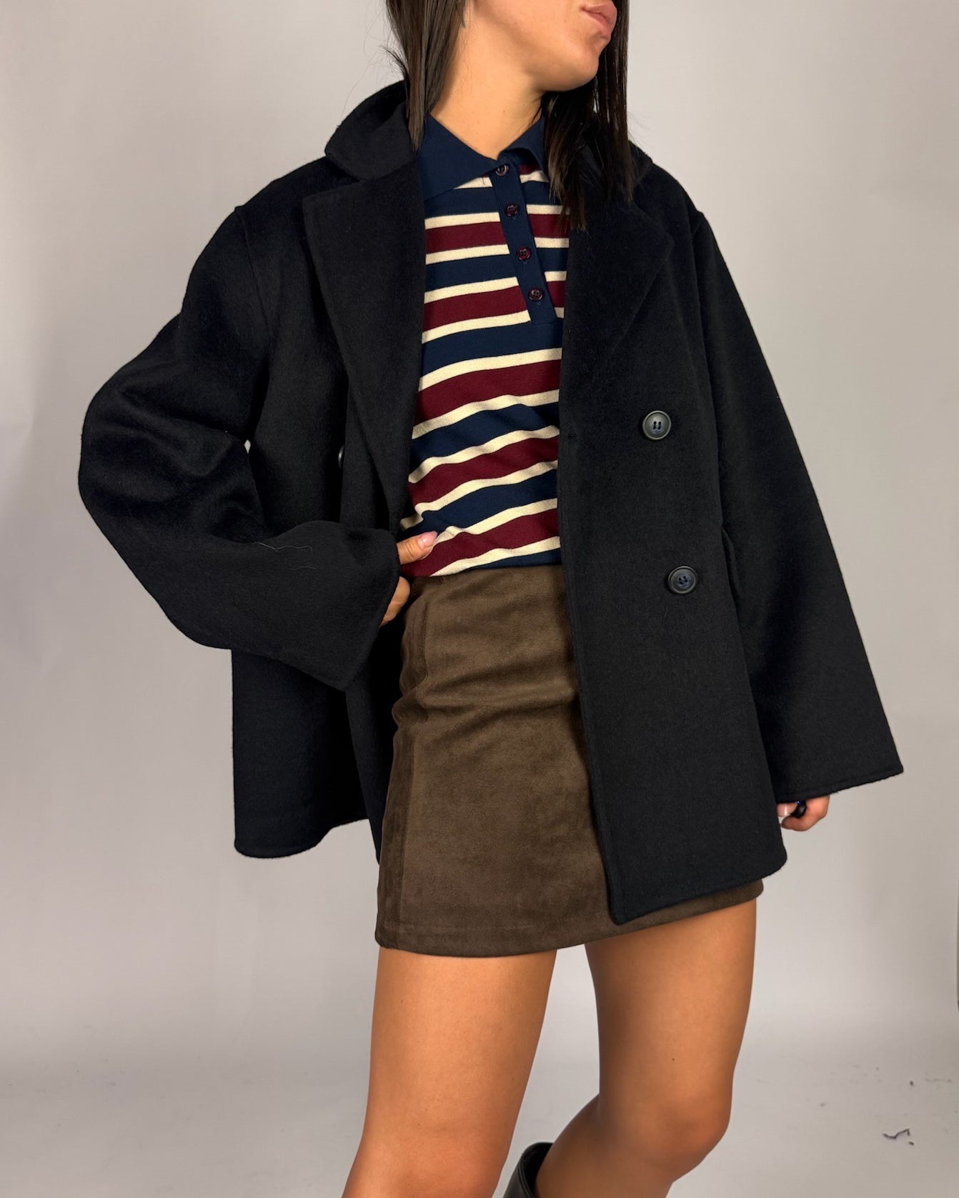 Cappotto doppio Petto Susy Mix Donna Art. PP408CA02