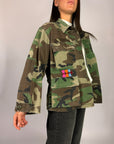 Giacca Mimetica Ricamo Tensionein Donna Art. 40232