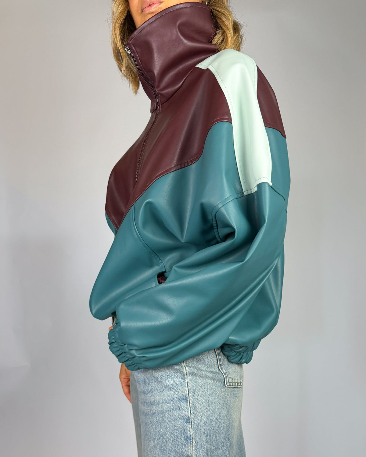 Giubbino Tricolore Ecopelle HaveONE Donna Art. KVS-R096