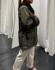 Giacca Collo Pelliccia Motel Donna Art. 36888G