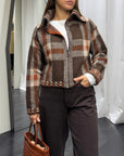 Cardigan Quadro Zip Susy Mix Donna Art.  61531