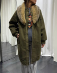 Bomber Lungo Collo Pelliccia staccabile Susy Mix Donna Art. G5863