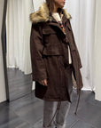 Parka Collo Pelliccia staccabile Susy Mix Donna Art. I251193