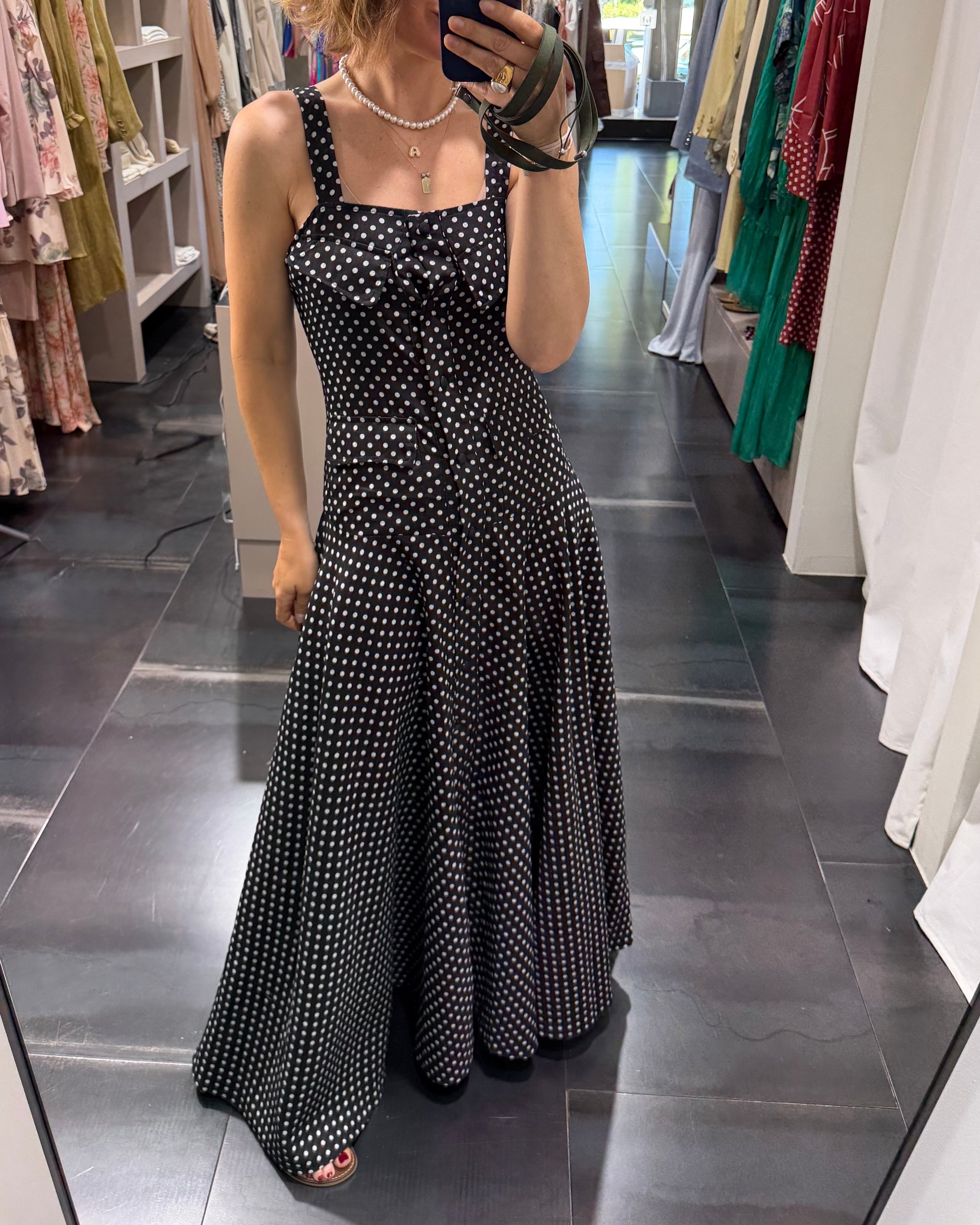 Abito Pois Lungo Donna Art. R13805