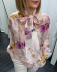 Camicia Fiocco Stampa Fiore Donna Dixie Art.CFFL1BBA