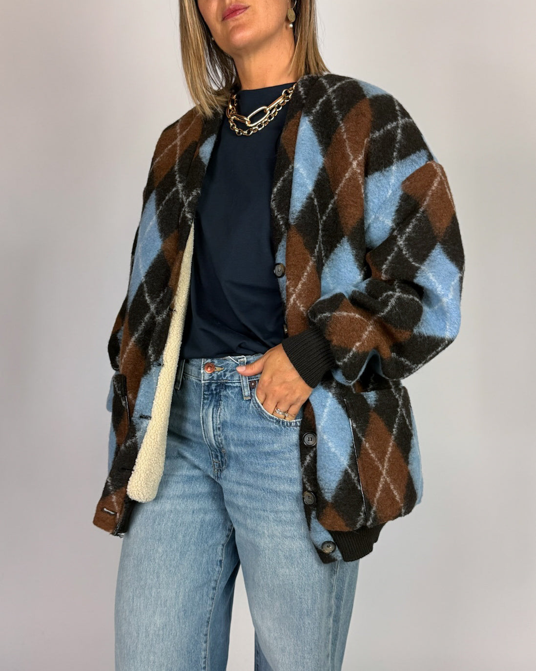 Giubbo Bomber Rombi  Motel Donna Art. W26J164