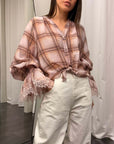 Camicia Quadro e Pizzo Motel Donna Art. S26C733