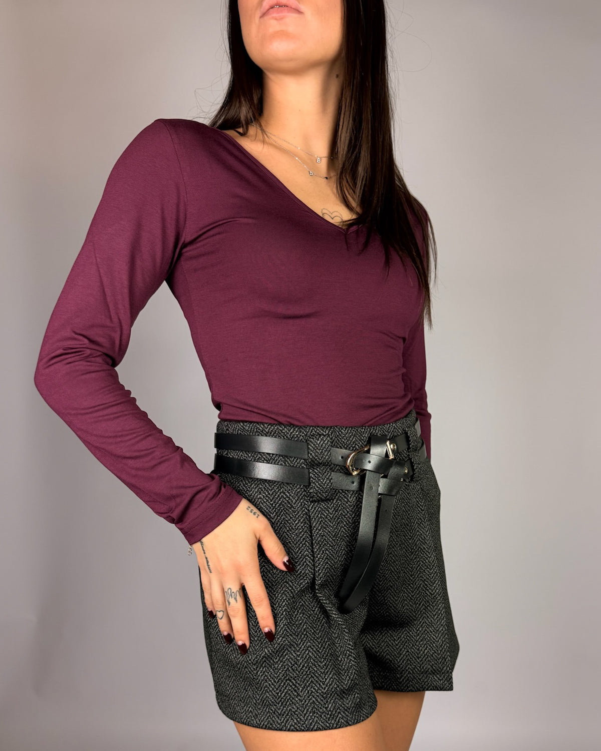Maglia DoppioScolloV Susy Mix Donna Art. 260804