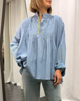 Camicia Ricamo Fiori Our Due Donna Art. Drizzle