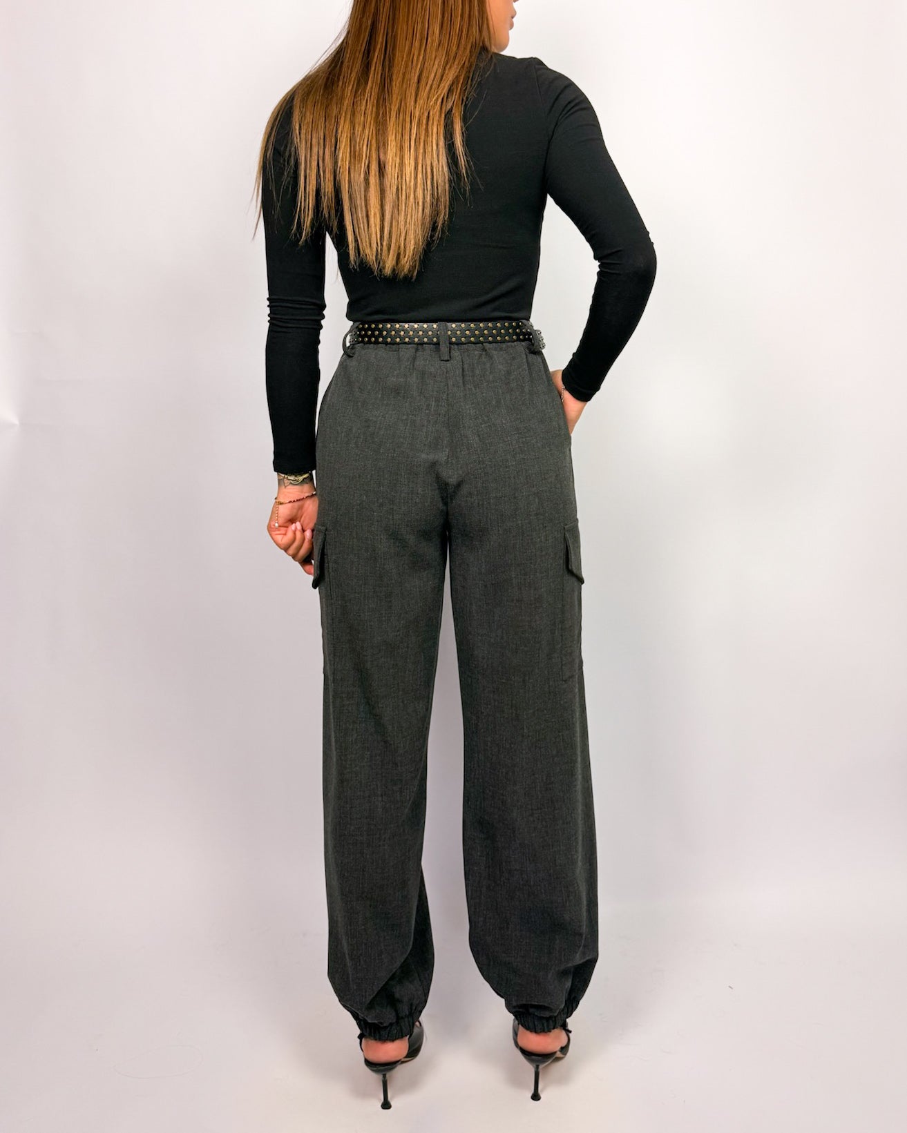 Pantalone Cargo Con Cintura Donna Art. P212B029A