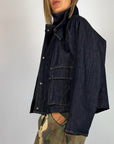 Giubbino Denim Collo Velluto  Tensionein Donna Art. W26J261