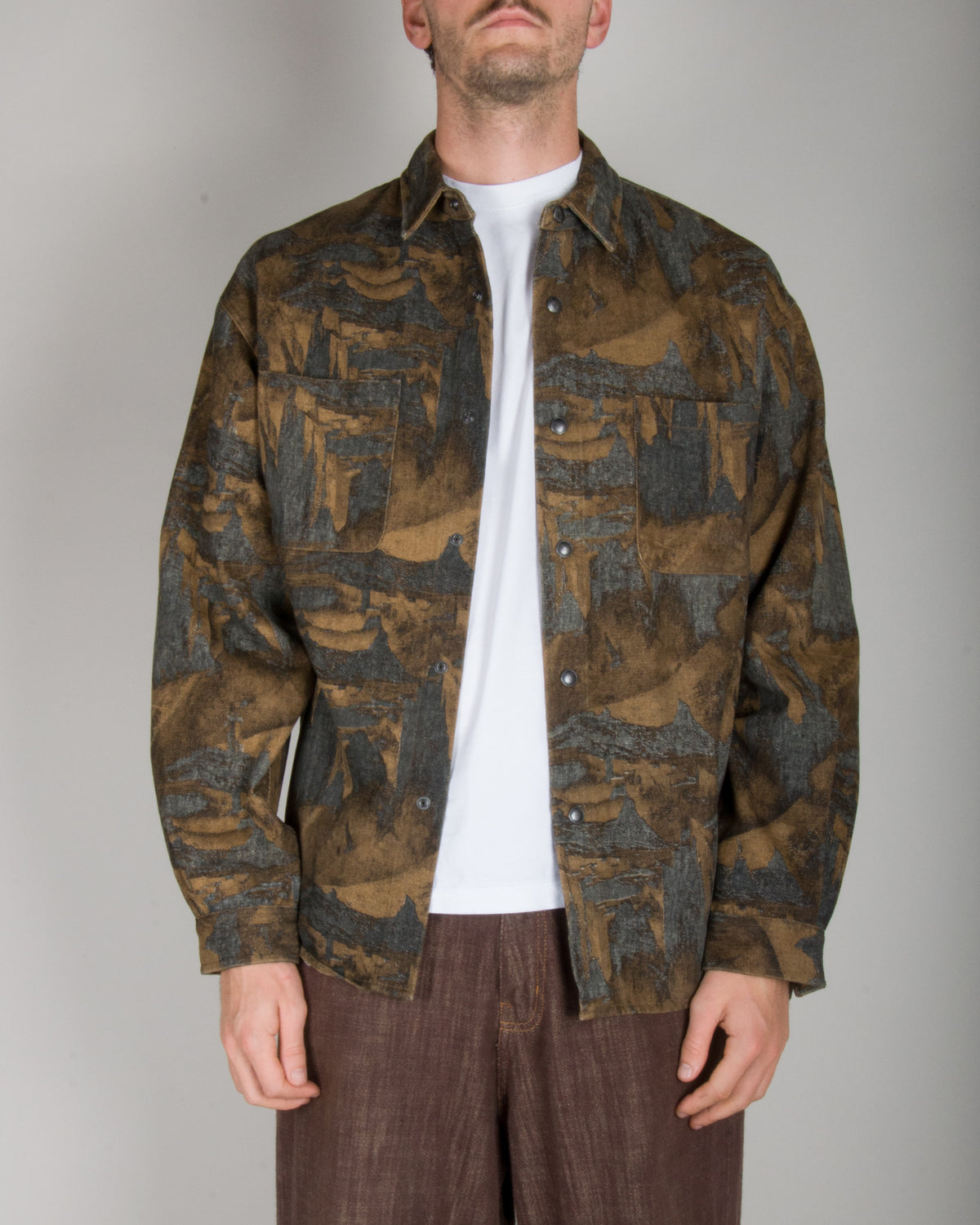 Overshirt Denim in Fantasia Double Label Gianni Lupo Art. GLW118G
