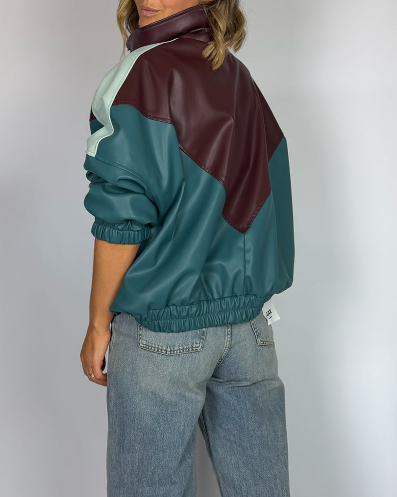Giubbino Tricolore Ecopelle HaveONE Donna Art. KVS-R096