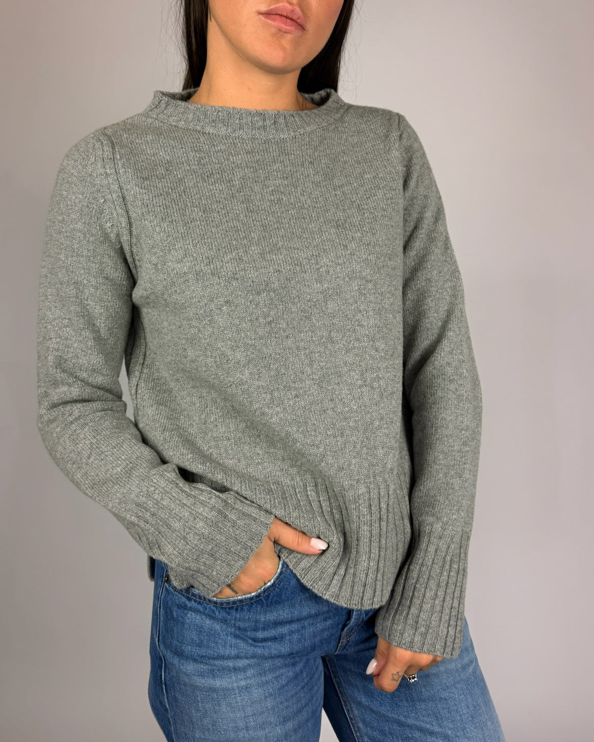 Maglia Girocollo Con Spacchi Calatura Donna Art. ACT435