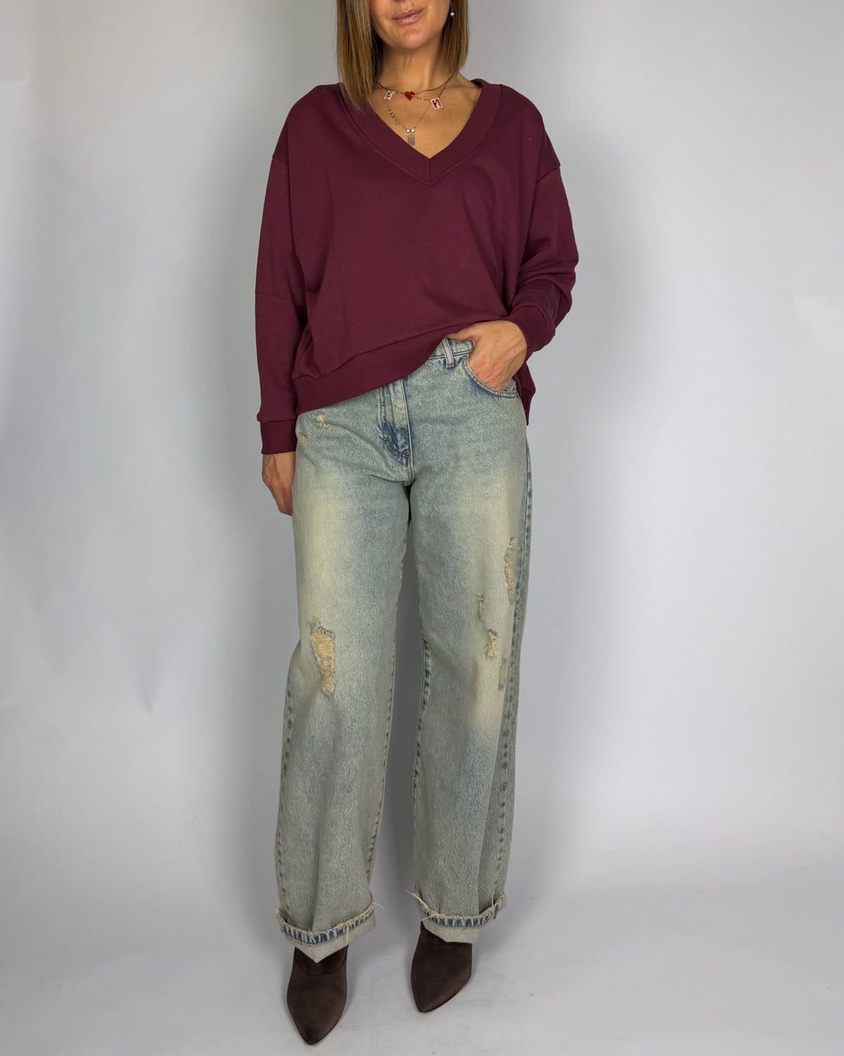 Felpa ScolloV Susy Mix Donna Art. VITTI15SU