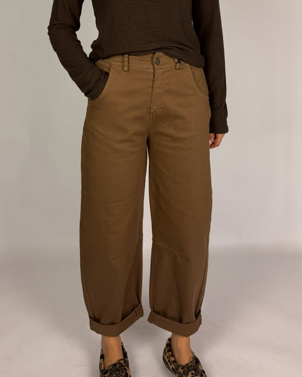 Pantalone Ovetto Pence Ginocchio Tensionein Donna Art. PA5137