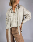 Camicia Quadri Tasche Fiocco NouConcept Donna Art. N-CM58-17209
