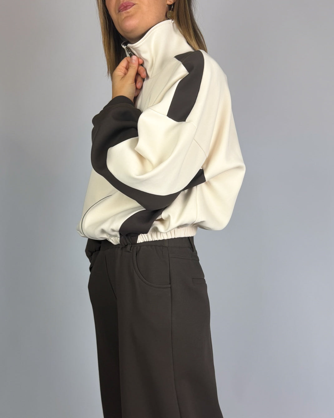 Maglia Zip Fascia Motel Donna Art. W26M034