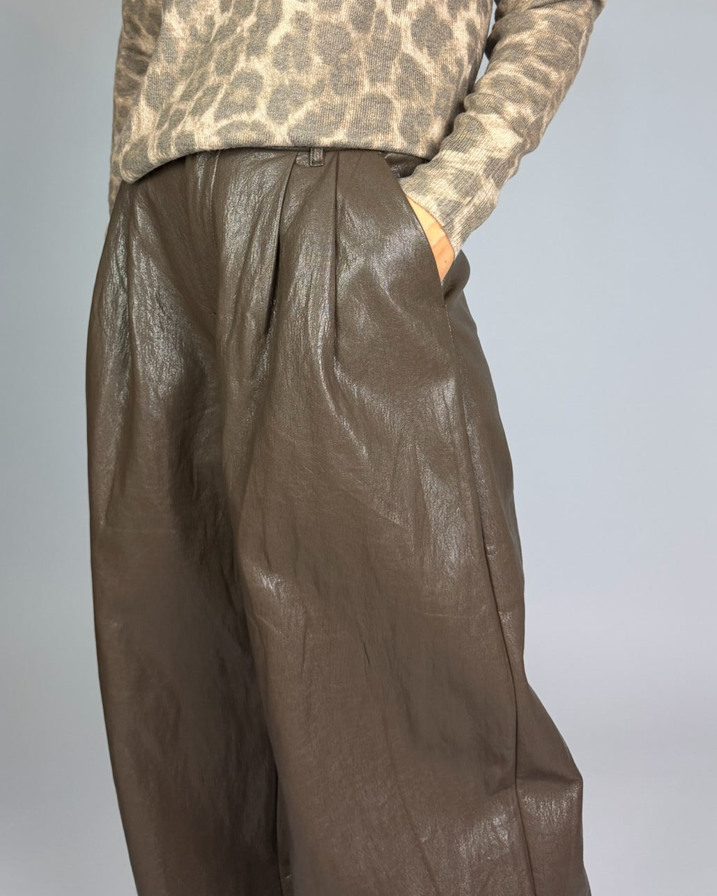 Pantalone Ecopelle Palazzo Eleh Donna Art. EFW260308