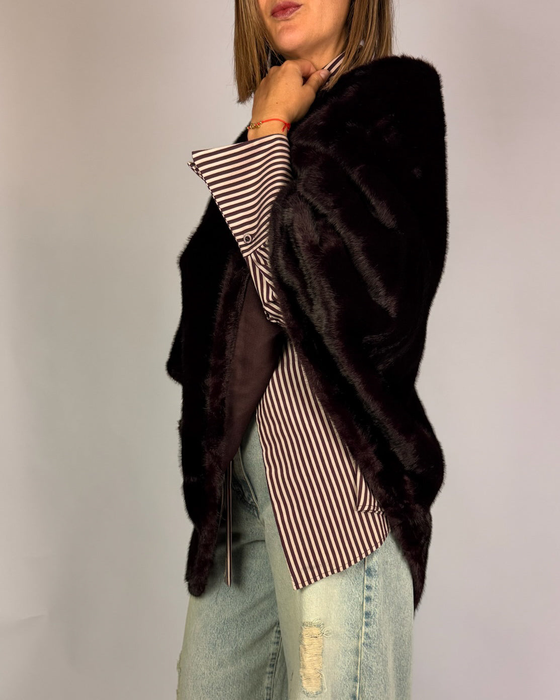 Mantella Ecopelliccia Susy Mix Donna Art. PC069
