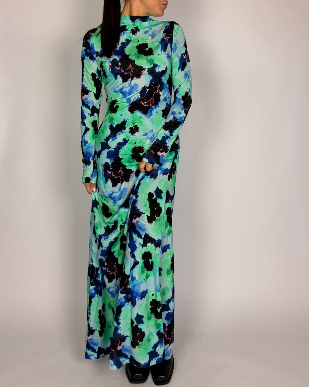 Abito Lungo Fantasia Tensionein Donna Art. 40639