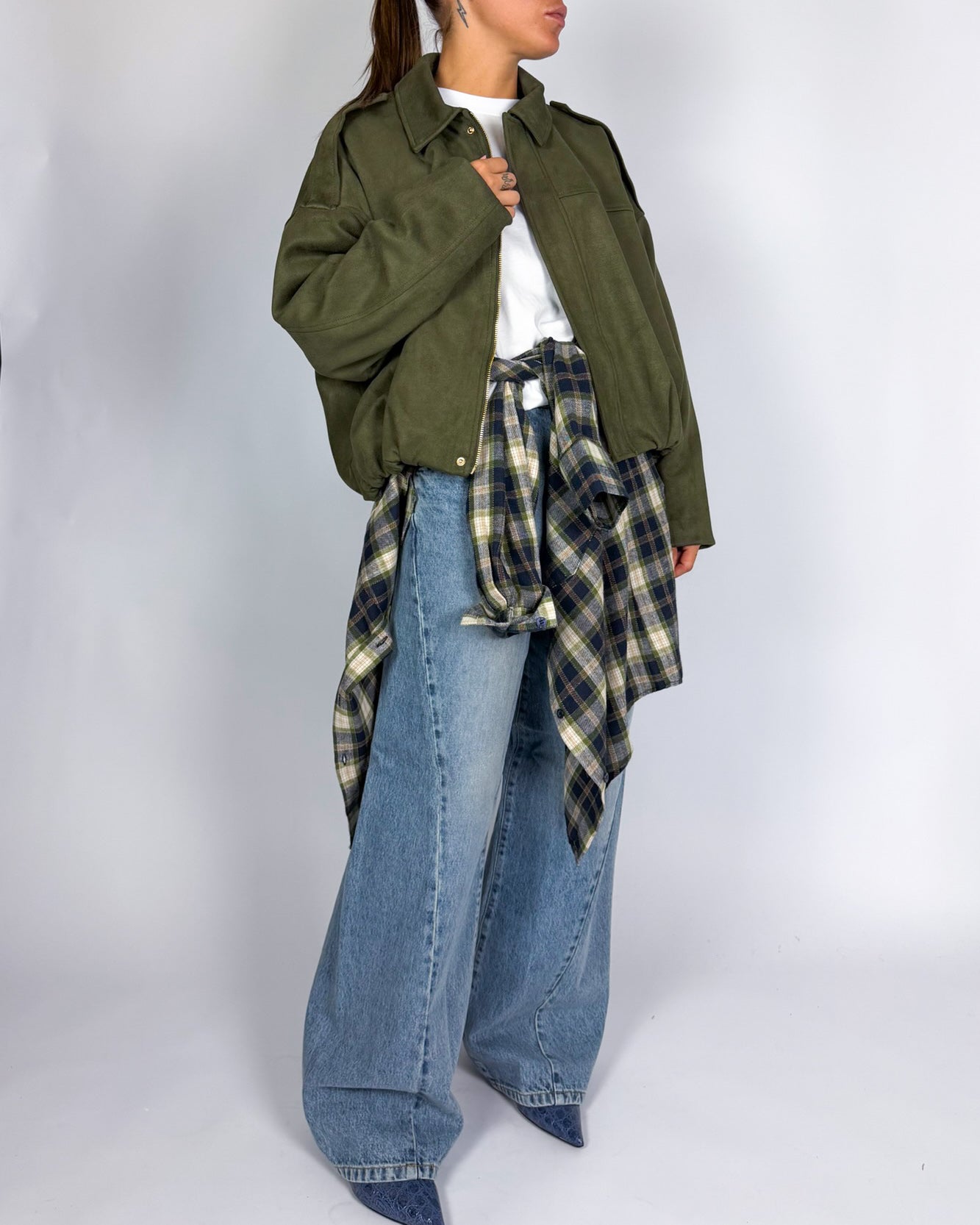 Jeans Marlene-L333 NM Baggy Noir 'n' Bleu Donna Art. P197J144N302NM