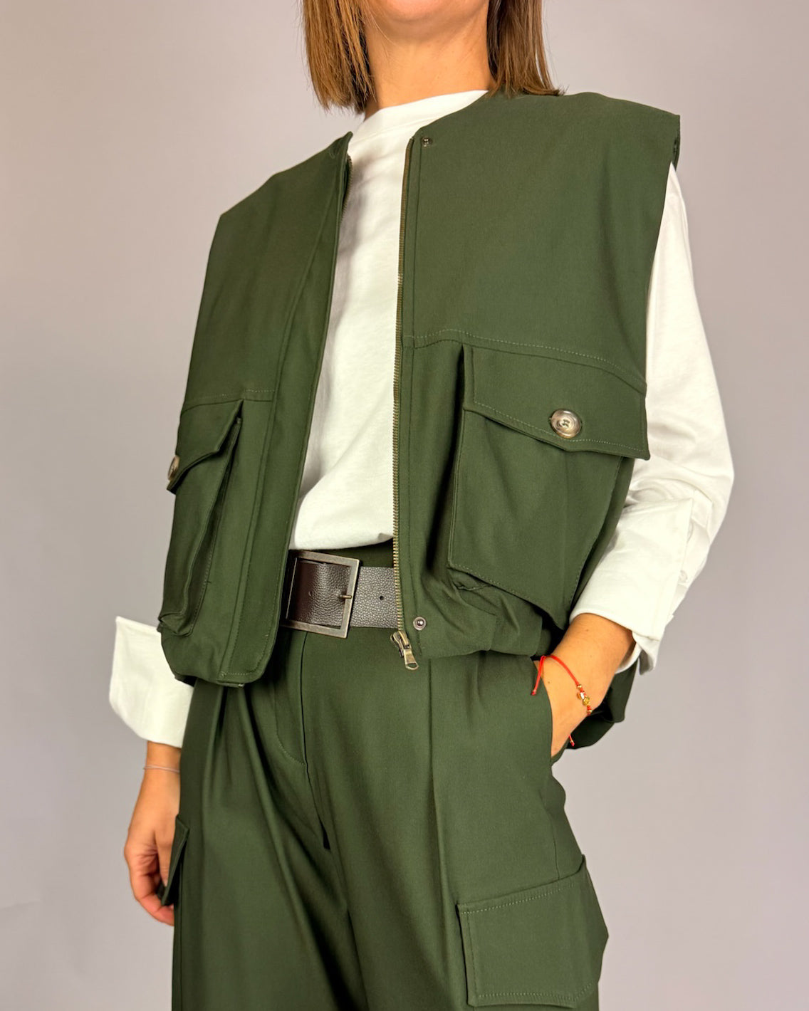Gilet con Tasconi Susy Mix Donna Art. 11384