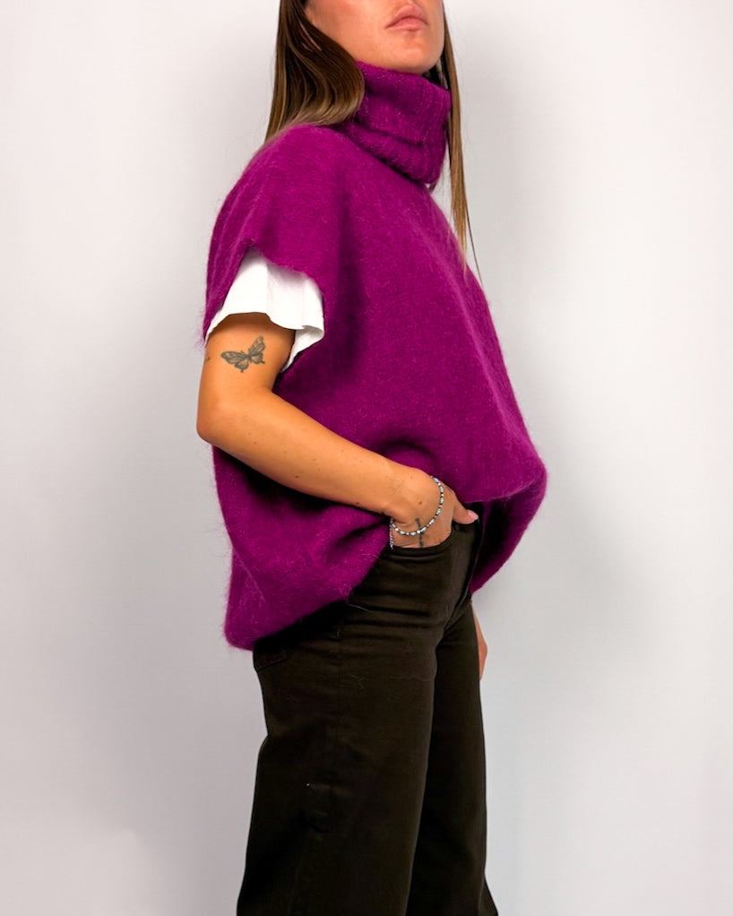 Maglia Collo Alto Smanicata Dixie Art. M277B039A