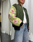 Bomber Vintage Manica Maglia Susy Mix Donna Art. S3069