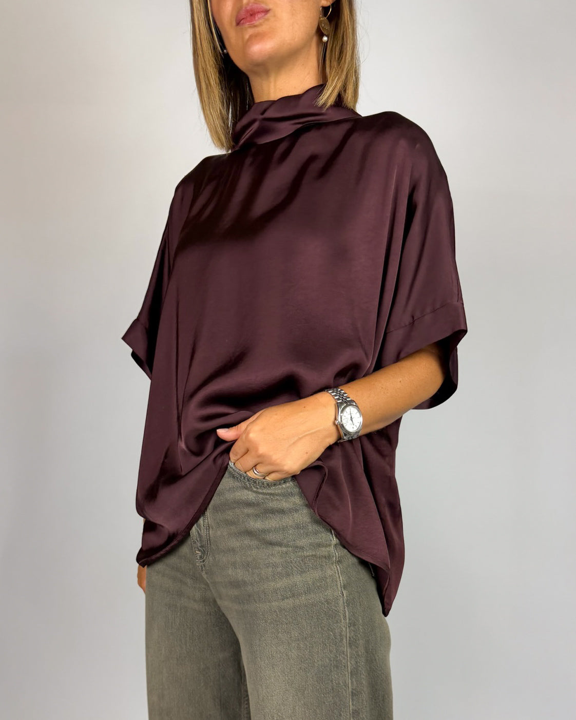 Blusa Oversize Collo Risvoltato Motel Donna Art. G467B22R
