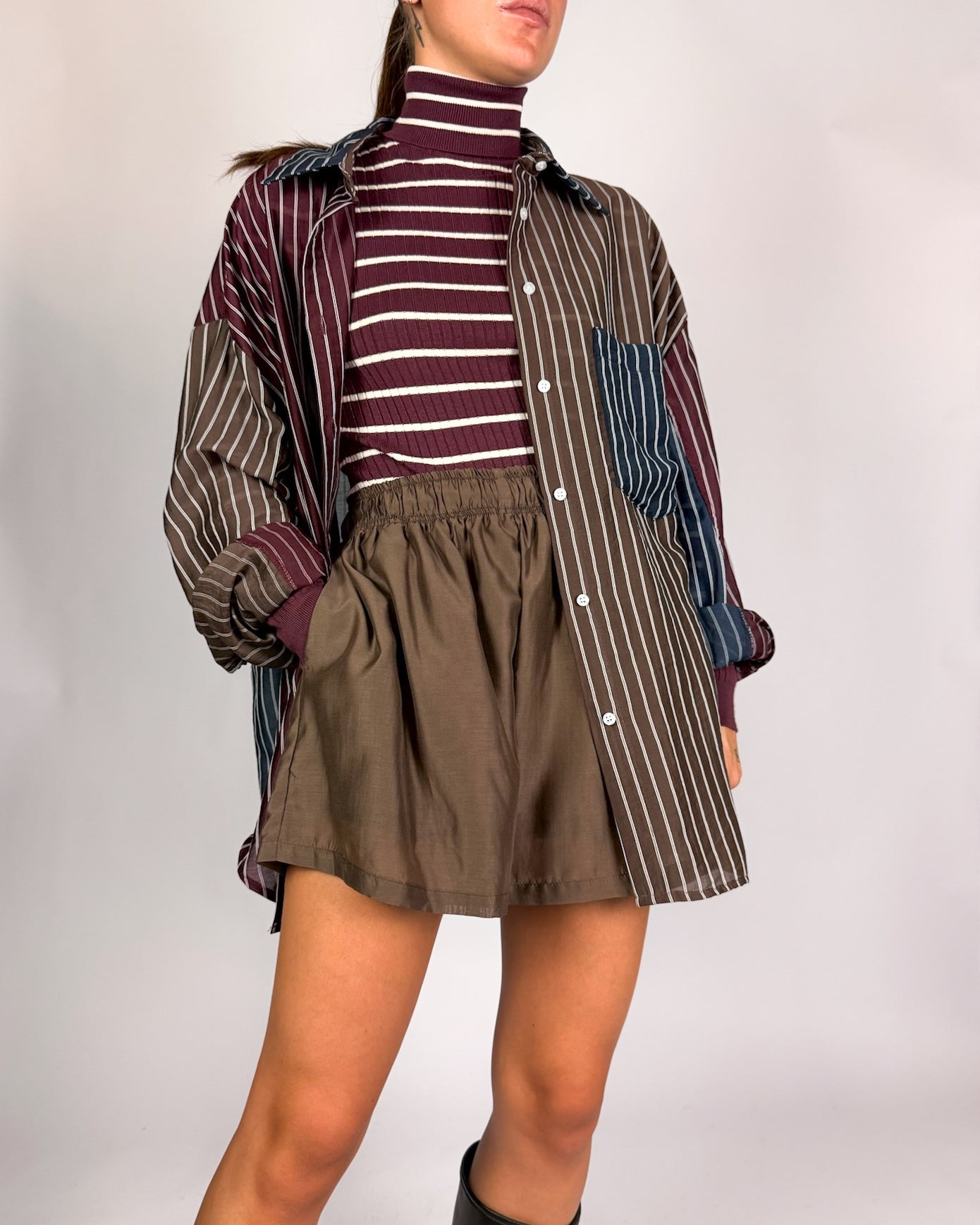 Camicia Over Riga Donna Lumina Art. LD6120