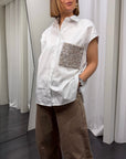 Camicia Tasca Paillettes Donna Dixie Art. CFRCYMZ