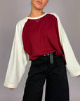 T-shirt Manica Lunga Bicolore HaveONE Donna Art. TXT-R023