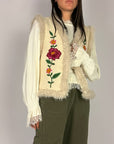 Gilet Orsetto Ricamo Tensionein Donna Art. 40170
