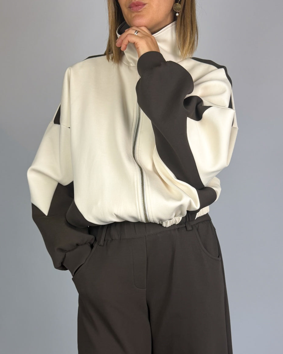 Maglia Zip Fascia Motel Donna Art. W26M034