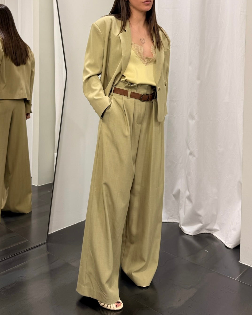 Pantalone Palazzo Doppia Pence Donna Dixie Art. PDT51FHC