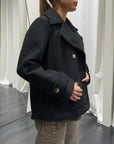 Cappotto Corto Cappuccio Motel Donna Art. 225031L