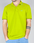 Polo Sun68 Small Stripes on Collar Uomo Art. A35110