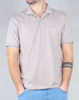 Polo Sun68 Small Stripes on Collar Uomo Art. A35110