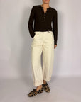 Pantalone Ovetto Pence Ginocchio Tensionein Donna Art. PA5137