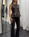 Top Ecopelle Susy Mix Donna Art. M09184