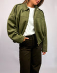 Giubbino Bomber Suede Only Moon-Stina Art. 15381024