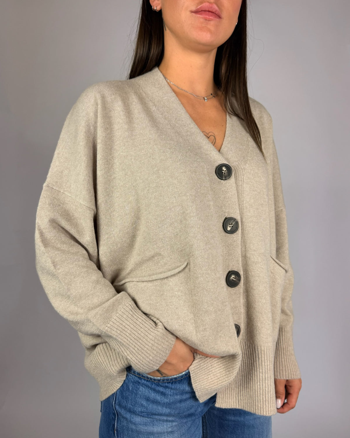 Cardigan Maxi  Calatura Donna Art. ACT469