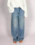 Jeans Marlene-L333 NM Baggy Noir 'n' Bleu Donna Art. P197J144N302NM