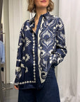 Camicia Lastra Stampa Foulard 100%Seta  Weekend MaxMara Donna Art.2615191011600