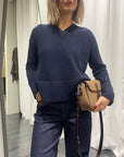 Maglione ScolloV Calatura Donna Art.  A-128U