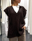 Gilet Maglia ScolloV Motel Donna Art. 14255SM